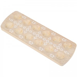 Suncha Rectangular Mango Wood Egg Board ပိုးပုံနှိပ်ဒီဇိုင်း