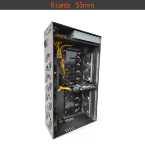Mining machine chassis with 55mm spacing with front interface