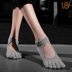 ถุงเท้าโยคะนิ้วเท้าถุงเท้านิ้วเท้าสำหรับผู้หญิงถุงเท้าห้านิ้ว