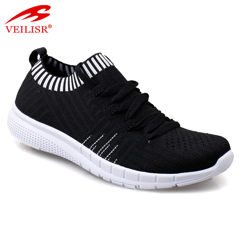 2020 Wholesale Factory low price OEM New design knit fabric unisex fashion sneakers women casual sport shoes