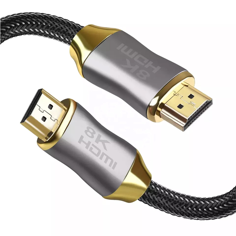 HDMI CABLE VN-HD36 Vnew ең көп сатылатын алтын жалатылған жоғары жылдамдықты 8К 60 гц нейлон өрілген 1080P/2160P AM-AM HDTV/ноутбук үшін Hdmi кабелі