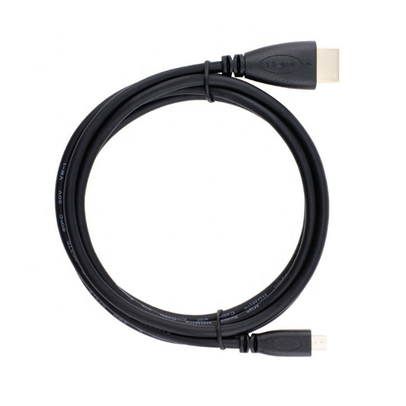 CABLE HDMI VN-HD14 Vnew Top venut negre estable xapat en or 1080P d'alta velocitat Micro mascle a HDMI mascle Cable Hdmi per HDTV