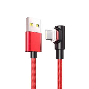 Vnew Hot Sell multifunció trena de niló de 90 graus 3a USB a tipus C cable magnètic micro de 8 pins per a telèfon mòbil