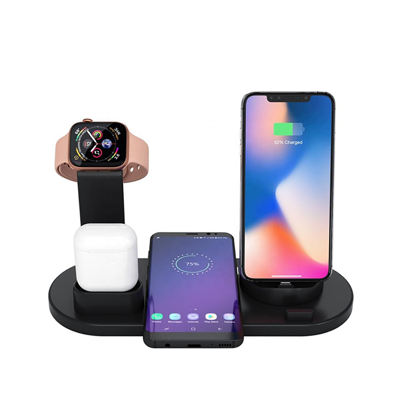Vnew Rotatable Charging Base 4 In 1 Multifunctional Charging Station With Wireless Charging For Multiple Devices Featured Image