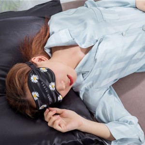 Висококачествена мека 100% копринена сънна маска за очи с високо качество на едро
