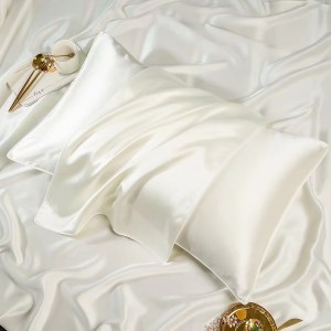 Gran descuento, venta al por mayor, tamaño Queen King, funda de almohada de seda de morera 100%, funda de almohada de seda pura de 16-30mm