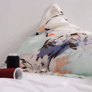 Fabricante de fundas de almohada de seda 100 con estampado de diseño personalizado