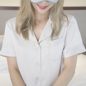 主图Атласная пижама женская сексуальная однотонная одежда для сна