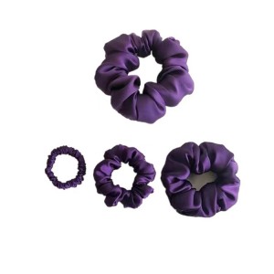 Scrunchie Silk Scrunchies Wholesale Custom Designer Elastic Hair Bands Na'urorin haɗi Scrunchie 主图