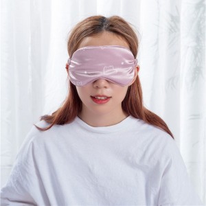 Hot sale comfortable adjust size lovely silk sleep mask