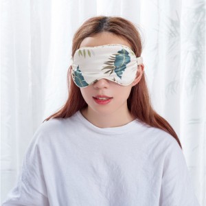 Naka-personalize na silk eye mask ang soft print na disenyo
