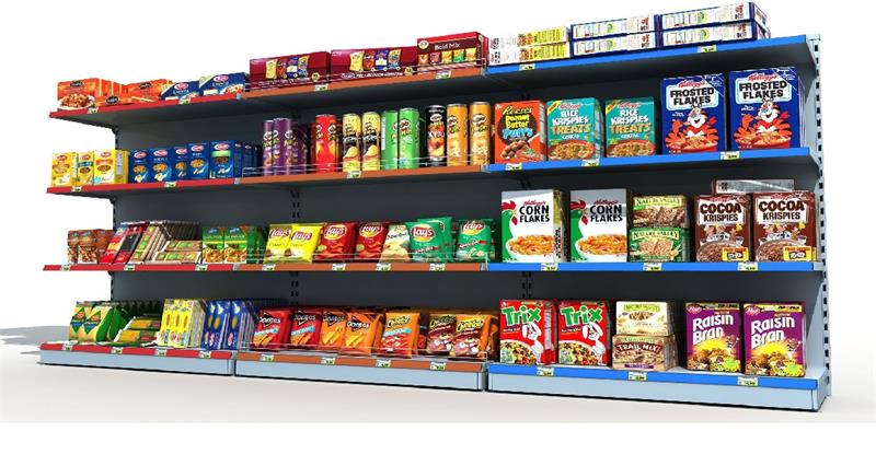 Supermarket shelf manufacturing process