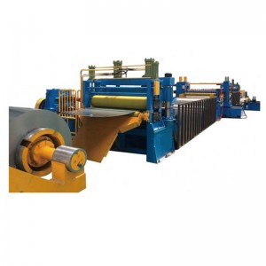 Corte automático de bobina de aceiro metálico de alta precisión e liña de produción de máquinas de corte a lonxitude