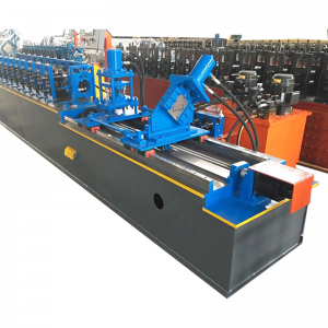 Blue Color Full Automatic 2 Waves High Speed ​​Highway Guardrail Roll Forming Machine