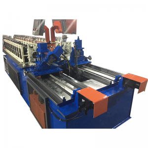 Blue Color Full Automatic 2 Waves High Speed ​​Highway Guardrail Roll Forming Machine