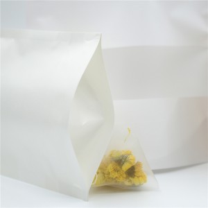 Letër artizanale kafe e bardhë në këmbë qese ushqimore Paketim çanta zinxhir me dritare