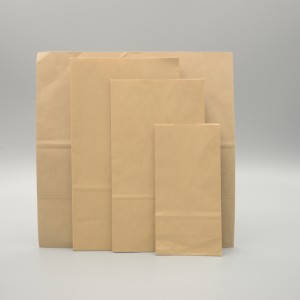 Beg kertas kraf bercetak logo tersuai dengan pemegang untuk hadiah membeli-belah