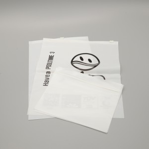 Trykt logo med glidelås PLA biologisk nedbrytbart plagg med glidelåspakning for badetøy
