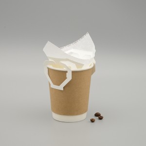 22D håndbryggende kjegleformet kaffepose med hengende ører