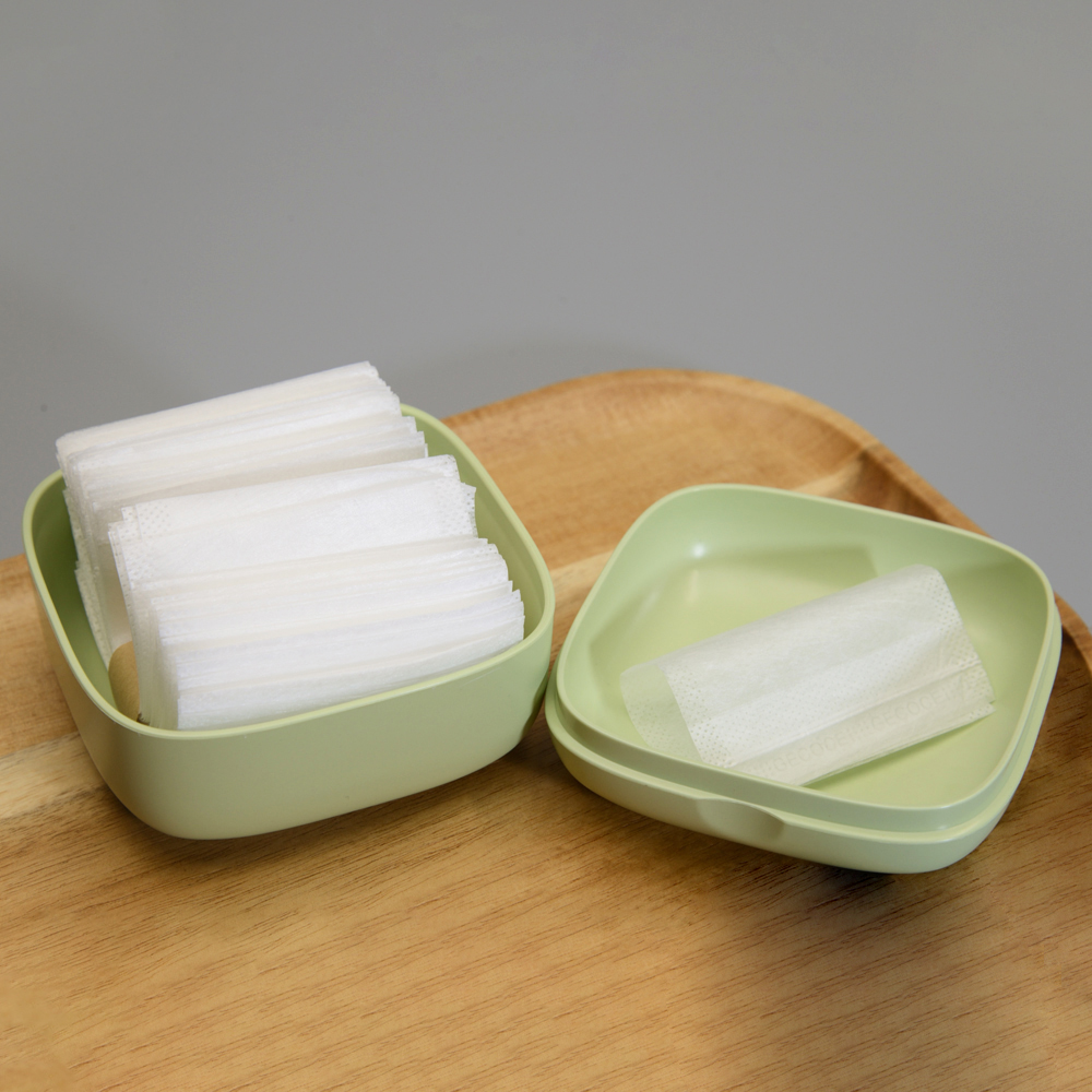 Fabrikkpris PLA Komposterbar biologisk nedbrytbar boks med oppbevaringsbeholder for såpemat