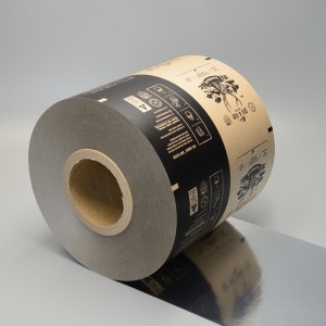 Rouleau d'emballage en papier kraft avec couche imperméable