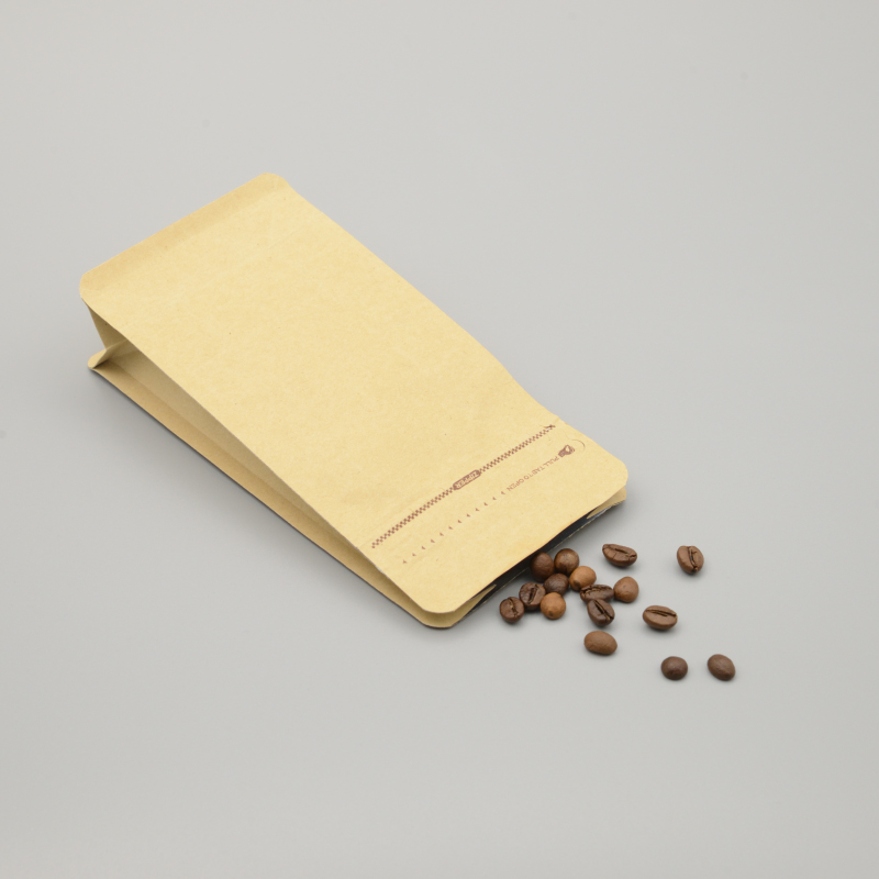 Craft coffee benas bag sáček s plochým dnem s ventilem a T-zipem