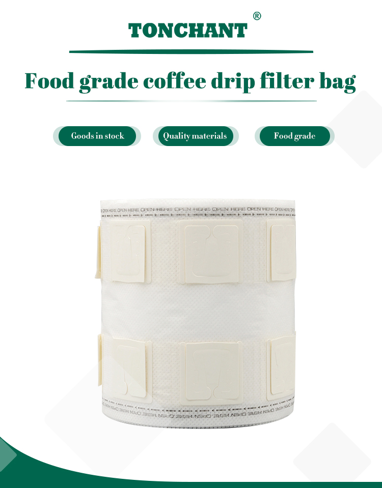 Továrensky priame kompostovateľné PLA z kukuričných vlákien na odkvapkávanie kávy z rolky filtračného vrecka