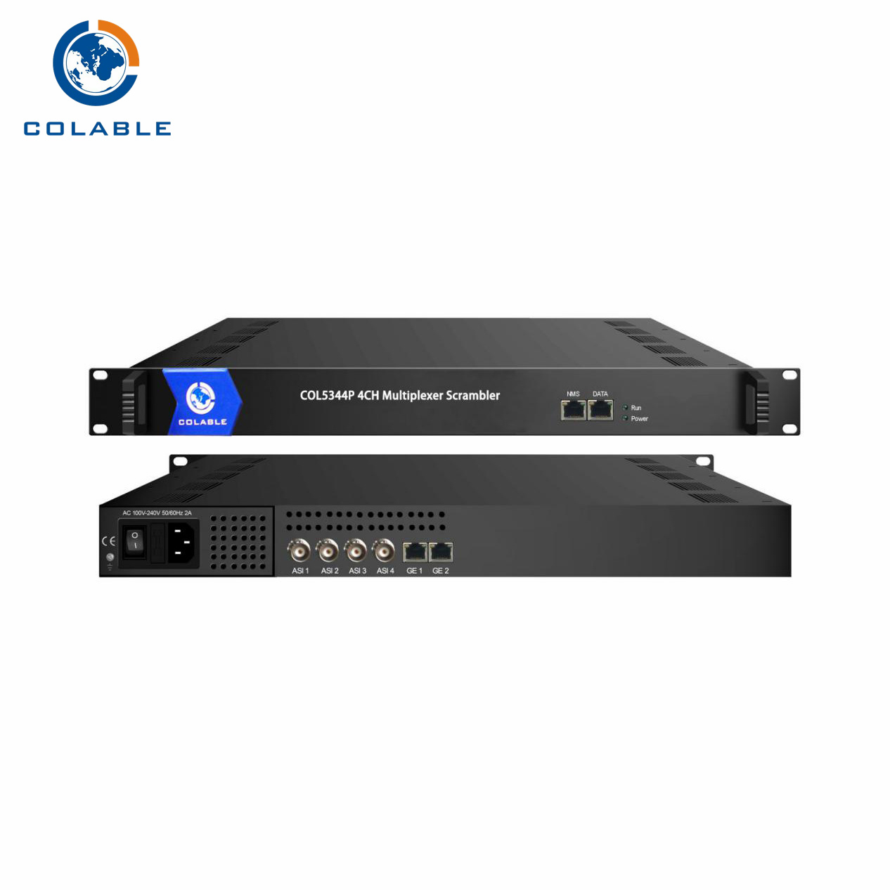 DVB-C DVB-T DVB-S2 ASI IP multiplekser Scrambler z oprogramowaniem CAS SMS COL5344P