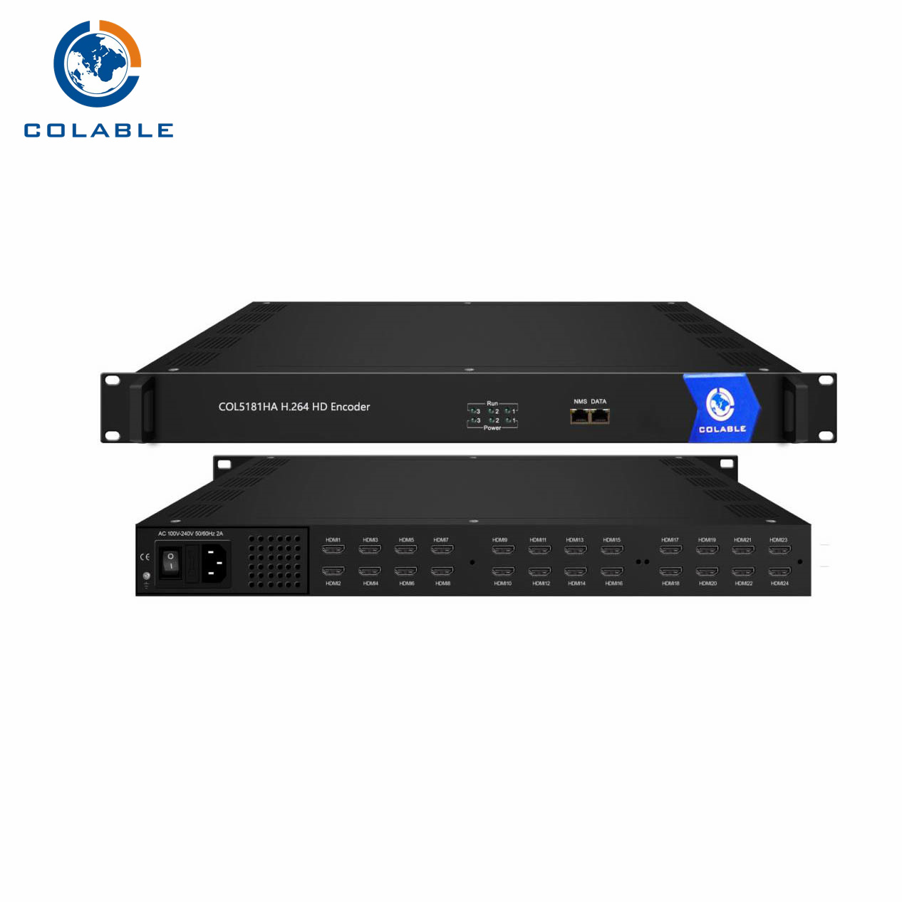 Codificador COL5181HA de 8/16/24 canales HD H.264 MPEG4 a IP UDP RTP/RTSP