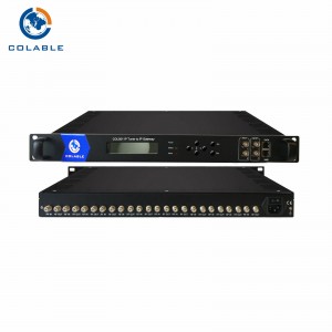 Tuner opsyonèl antre FTA MPEG4 dekodeur DVB-S/S2/T/T2 pou IP Gateway COL5011P