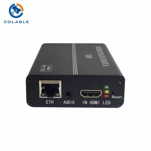 تک کاناله دو جریانی HLS RTMP H.264 رمزگذار IPTV رمزگذار COL8101H