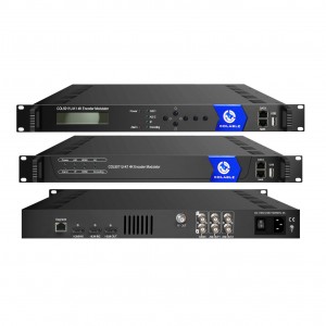 H.264 AVC/H.265 HEVC HD ASI IP a RF DVB-C/DVB-T 4K codificador modulador COL5011U-K1