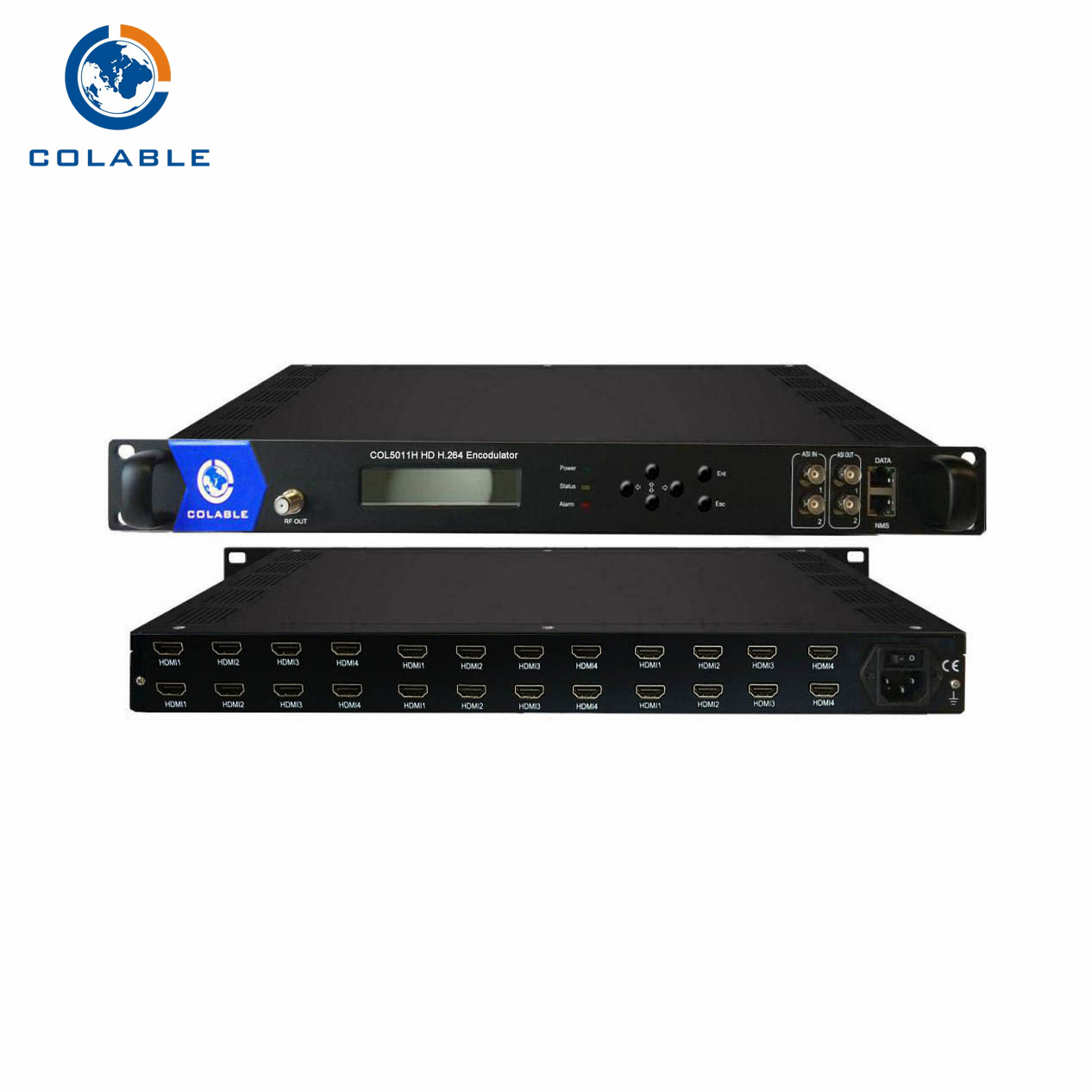 12 kanalen HD H.264 naar RF-modulator DVB-C DVB-T ATSC ISDB-T COL5011H