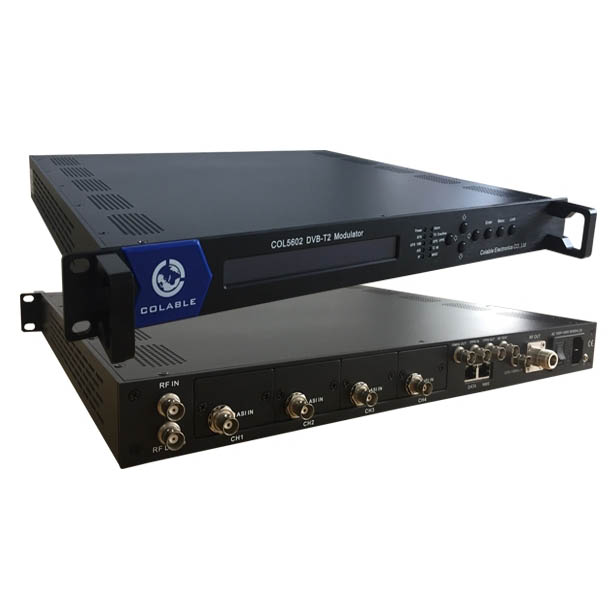 ASI IP kanggo DVB-T2 modulator COL5602