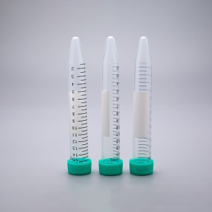 Medical grade consumables sterile standard size graduated leak proof centrifuge tubes for rotors