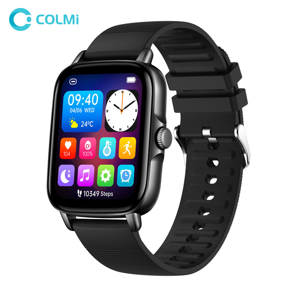 COLMI P30 Smartwatch Korfrekvenco Sport Fitness IP67 Akvora Voka Smart Watch Por Viroj Virinoj