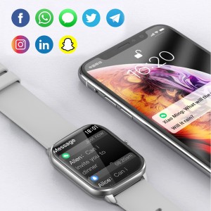 OEM China Watch 7 Ny 1,75 tommer IP68 vanntett sport smart armbåndklokke Bluetooth Ring Smartwatch for Apple Watch