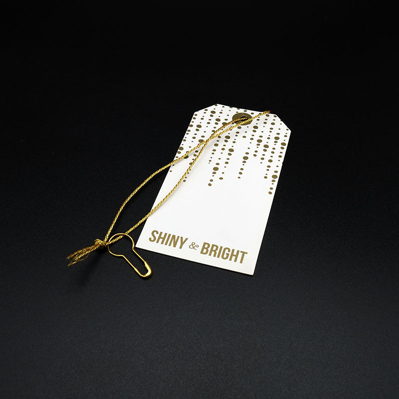 Brugerdefinerede trykte beklædningsgenstande Papir Hangtags til tøj mærke tags