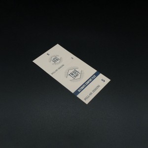 Hangtags di carta di produttu di vestiti stampati persunalizati per tag di marca di vestiti