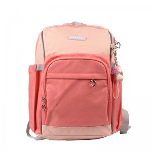 Polyester fabric large capacity space schoolbag for middle and high schools