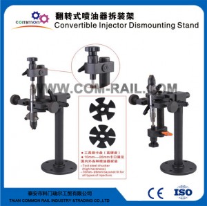 Convertible injector dismounting stand