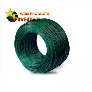 Filo rivestito in PVC come filo di collegamento del tondo per cemento armato, materiale della rete di tessitura