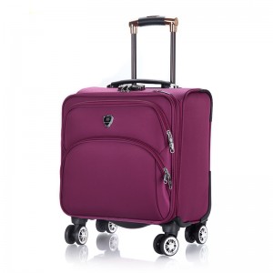 Car Brand Vacuum Cleaner Annual Prize Promotion Nylon Fabric Luggage 4 Spinner Wheels Soft Suitcase Travel Trolley Laptop Bag