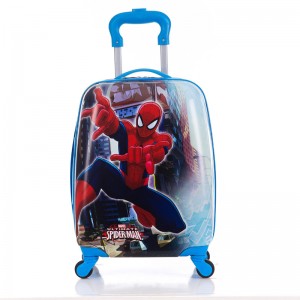 New Style School Bag Cartoon Trolley Kids Travel Luggage