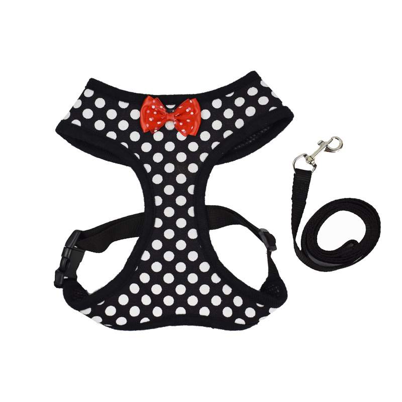 Pet Supplies Small and medium-sized dog traction chest and back Industrial pet polka dot chest harness Dog Supplies Purchasing Agent YiwuTrading company