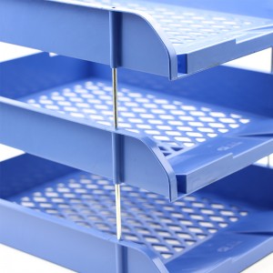 Three-layer high-grade file tray (metal bracket)