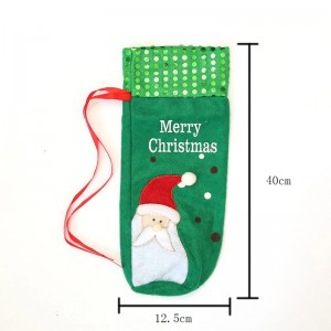 Red Wine Bottle Santa Claus Cover Bag Home Christmas Decoration Accessories Lovely Christmas Products