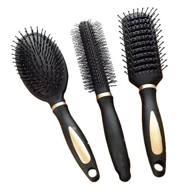 3 Types Massage Oval Hair Comb Round Rectangle Brush Anti Static Detangling Air Cushion Bristle SPA Hairdressing Styling Tool