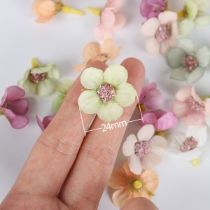 Daisy Flower Head Mini Silk Artificial Flowers Decor For Home Wedding Decoration DIY Garland Headdress Fake Flowers