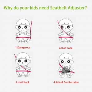 Child Seat Belt Adjustment Holder Car Anti-Neck Neck Baby Shoulder Cover Positioner Child Seatbelt for Kids Safety Seat Belt